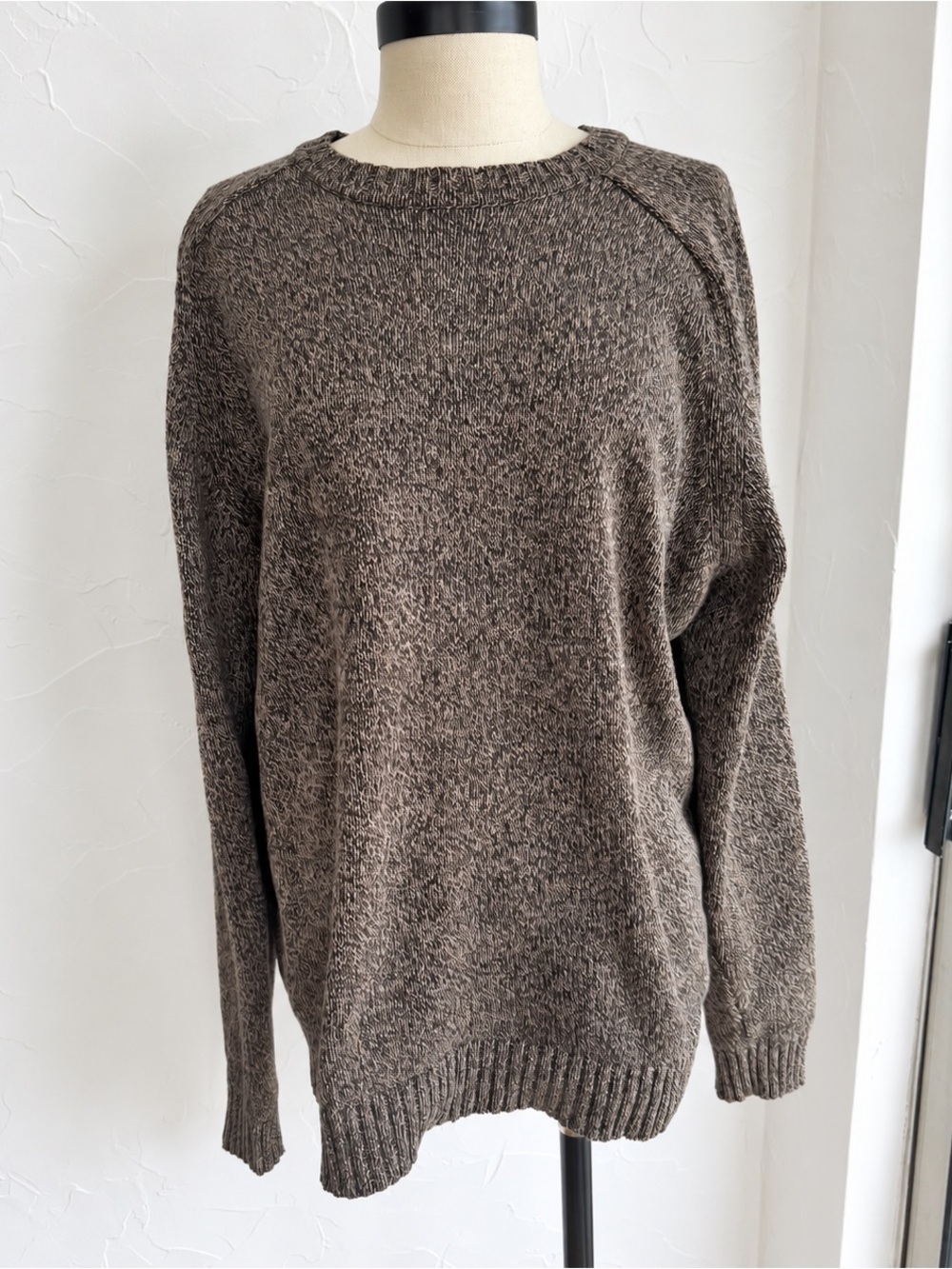 croft & barrow Brown Marled Crewneck Sweater